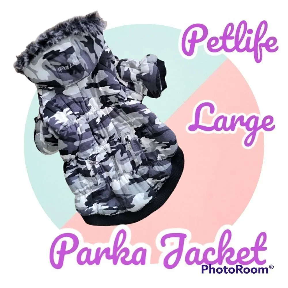 Petlife Dog Ski Parka Jacket Large #DGC10